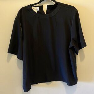 Worthington black short sleeve top, XL